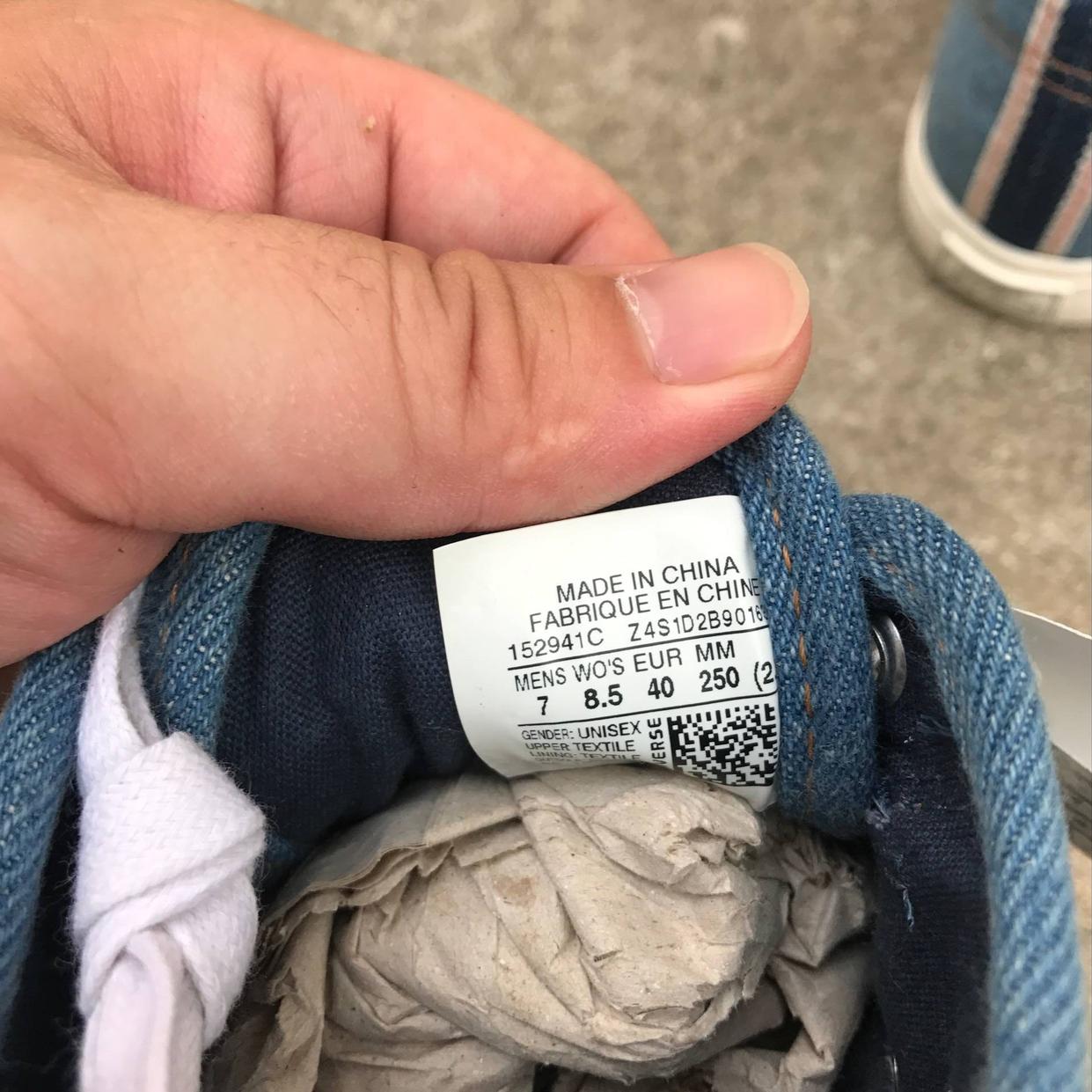 Mã bị hỏng ưu đãi đặc biệt CONVERSE Giày nam Converse giày nữ thấp để giúp denim mở nụ cười vải canvas 154145C giày nike thể thao