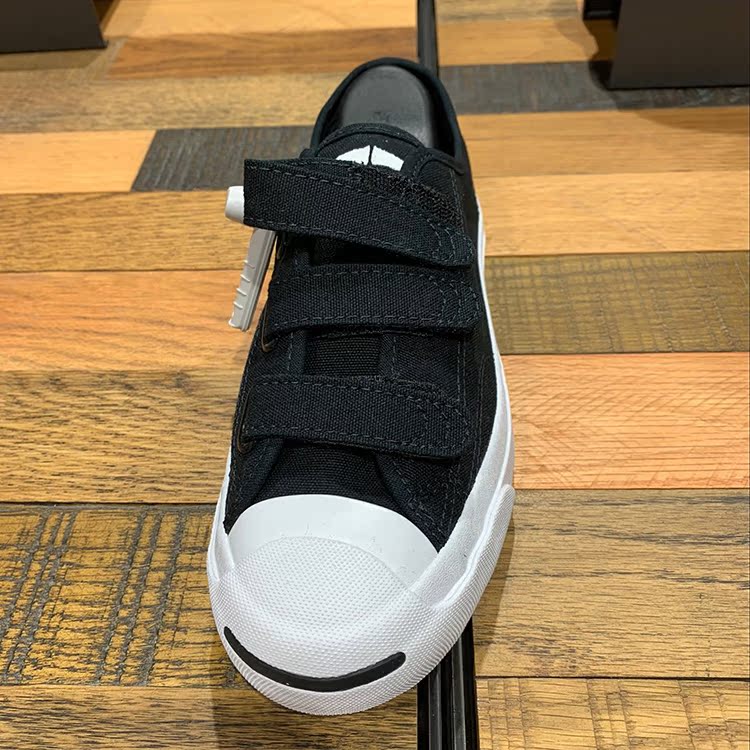CONVERSE mới Converse velcro mở nụ cười nam nữ thấp để giúp giày vải thoáng khí 160238C160236C giày converse trắng