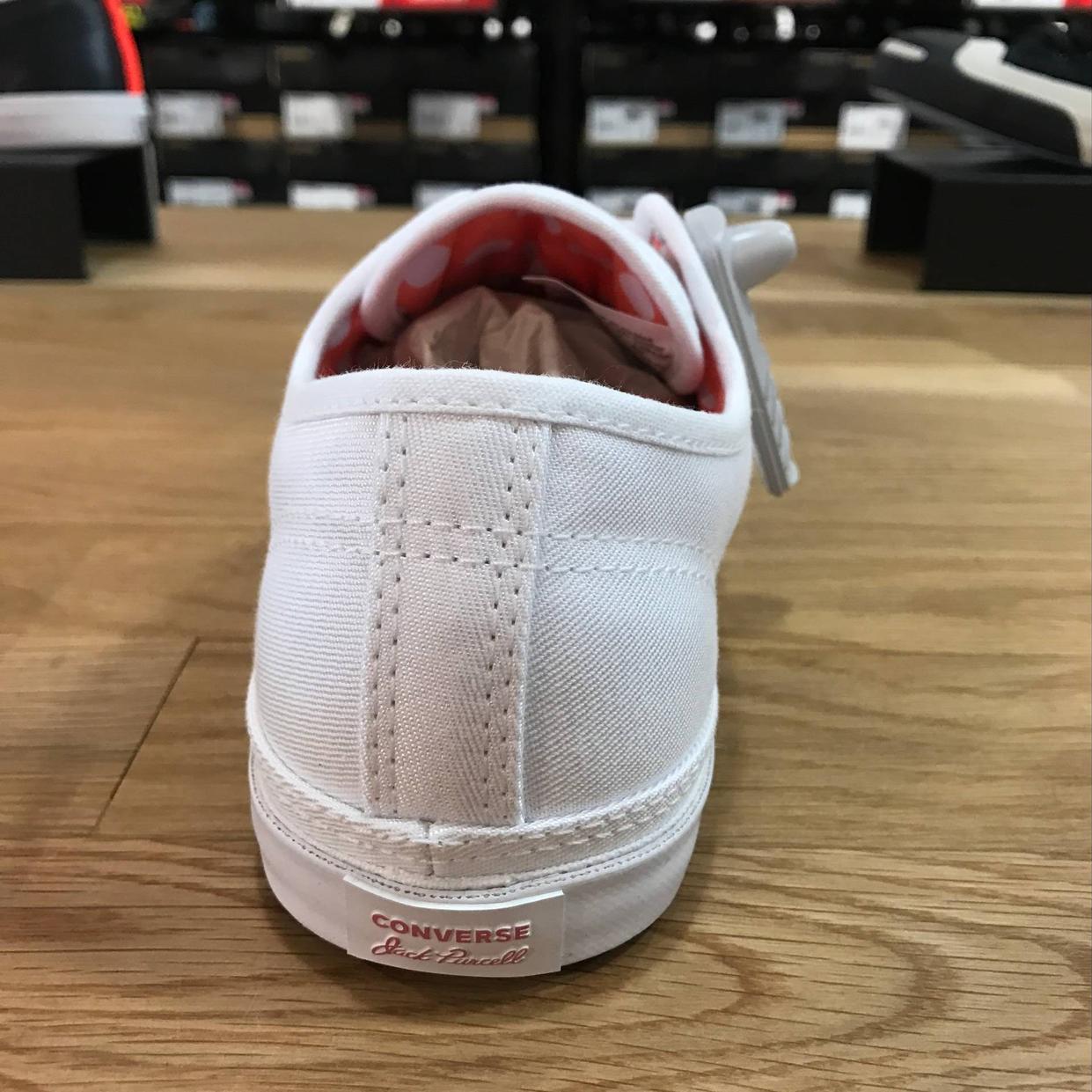 CONVERSE Giày nam Converse giày nữ đế thấp giúp giày đế bệt mỏng hở cười 158498C giày converse nam