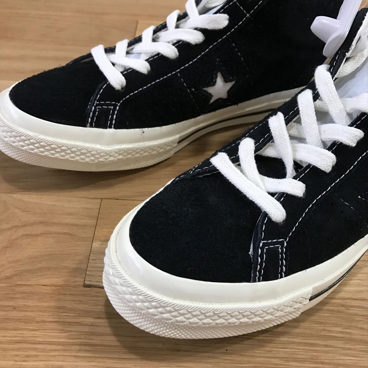 CONVEESE tiêu chuẩn mới tiêu chuẩn Converse đen Zhongbang chống lông ONE STAR giày thông thường 157701C giày lười thể thao nam