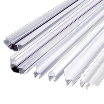 Bathroom door sealing waterproof strip thickened glass door water blocking strip shower room sliding door bottom water blocking strip