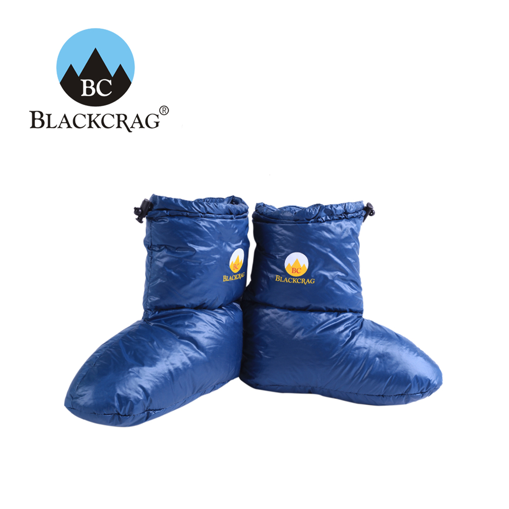 BLACKCRAG Black Rock Ultra Light Down Socks Warm Down Foot Cover Outdoor Camp Boots Thick down socks