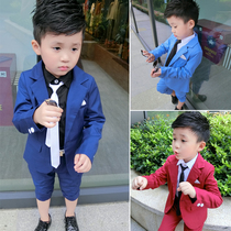 Autumn childrens small suit suit boy candy-colored dress autumn Korean version baby suit host flower girl tide