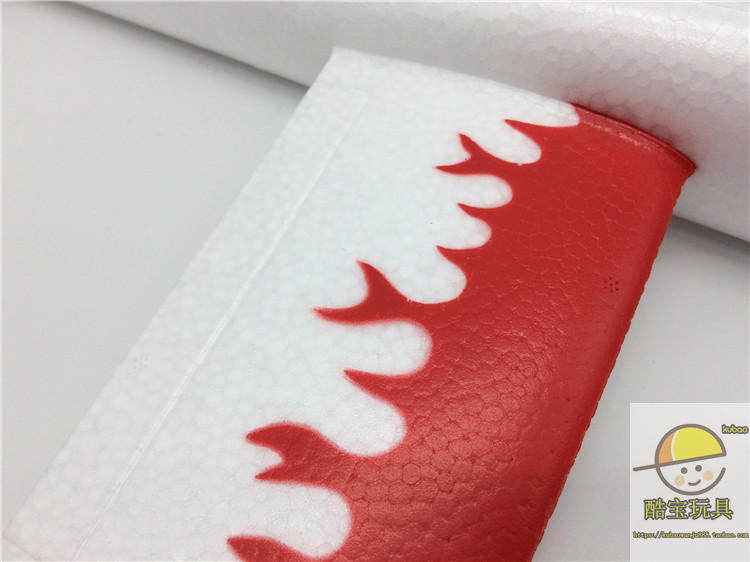 Фрисби 手抛飞机泡沫飞机滑翔机贴花贴纸飞机火焰飞机飞得远投掷儿童玩具 628