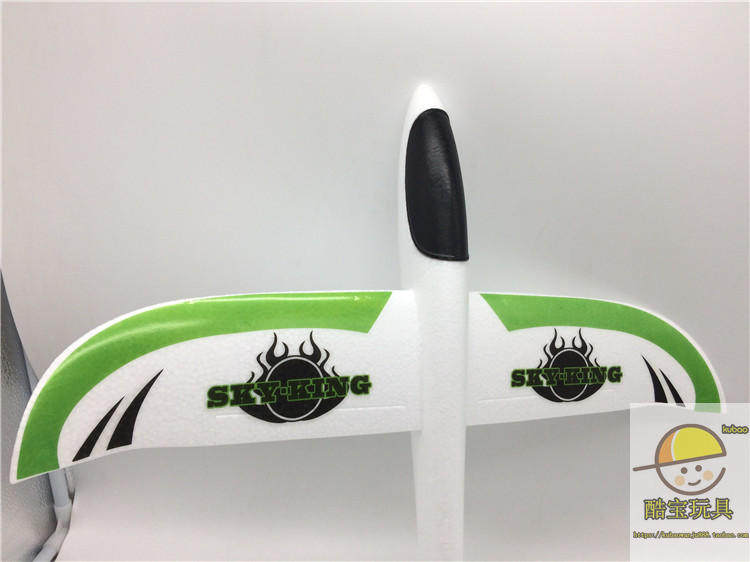 Фрисби 手抛飞机泡沫飞机滑翔机贴花贴纸飞机火焰飞机飞得远投掷儿童玩具 628