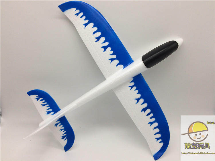 Фрисби 手抛飞机泡沫飞机滑翔机贴花贴纸飞机火焰飞机飞得远投掷儿童玩具 628
