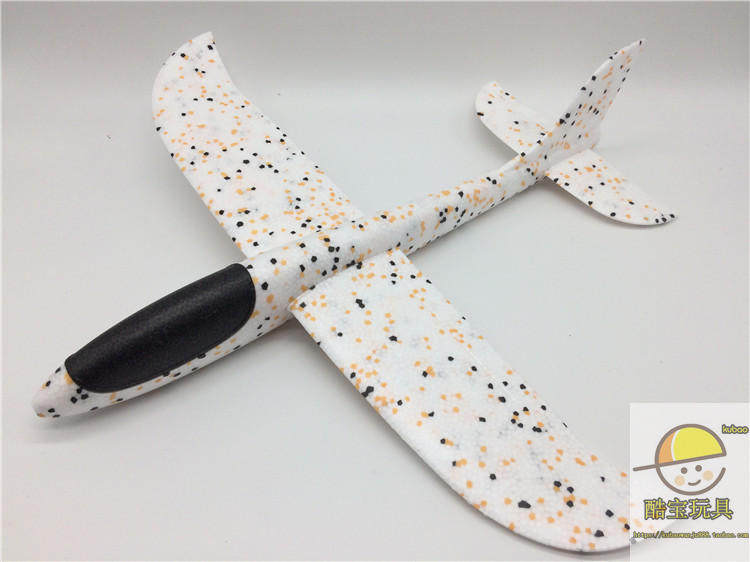 Фрисби 手抛飞机泡沫飞机滑翔机贴花贴纸飞机火焰飞机飞得远投掷儿童玩具 628