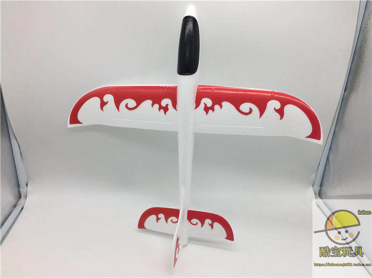 Фрисби 手抛飞机泡沫飞机滑翔机贴花贴纸飞机火焰飞机飞得远投掷儿童玩具 628