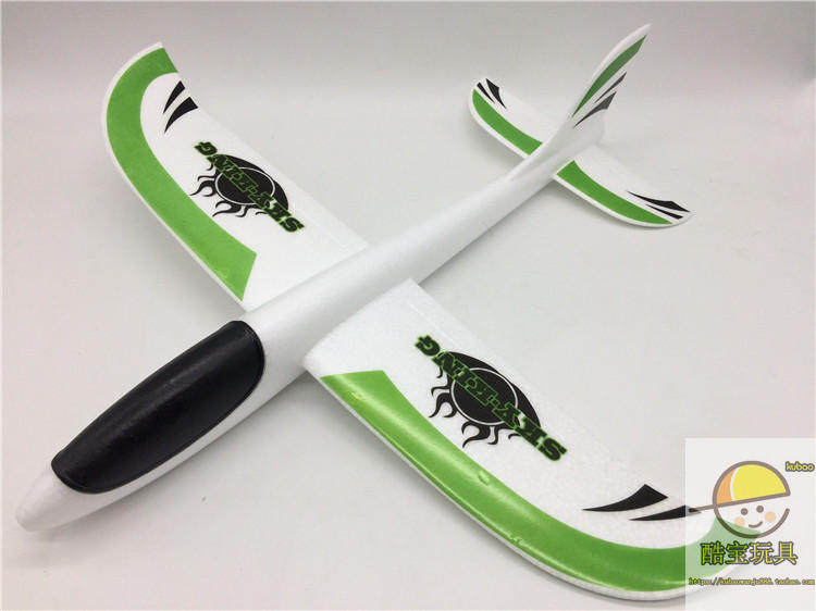 Фрисби 手抛飞机泡沫飞机滑翔机贴花贴纸飞机火焰飞机飞得远投掷儿童玩具 628