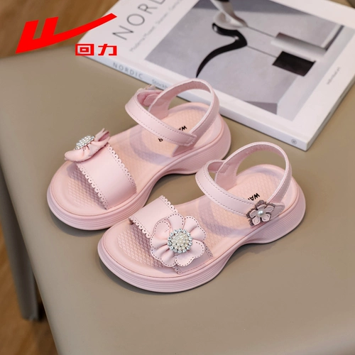 Warrior, летние сандалии для принцессы, пляжная пляжная обувь, в цветочек, в корейском стиле