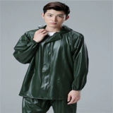 Эластичный раздельный комплект из ПВХ, дождевик, дорожные штаны для взрослых, большой размер