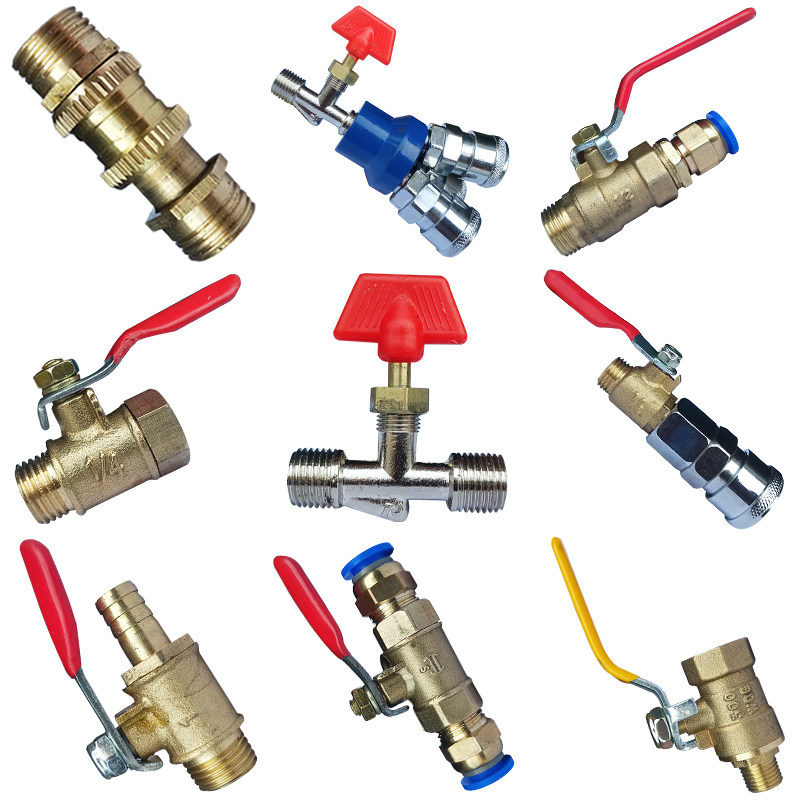 Boutique air compressor accessories 2 min double outer ball valve gas pump small switch inside and outside tooth discharge valve drainage valve