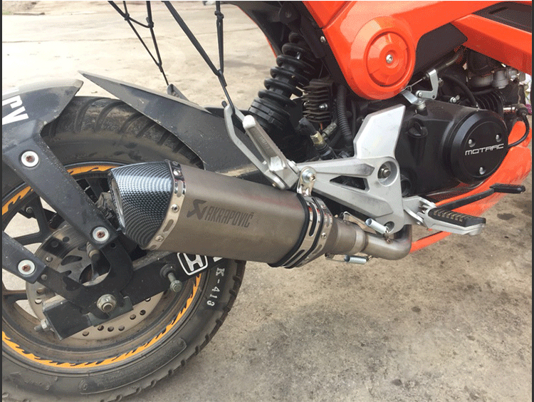 MSX125 động cơ ngang dọc xe máy sửa đổi khỉ nhỏ M3 Wangjiang búp bê đầu máy ống xả phần trước - Ống xả xe máy làm pô xe máy