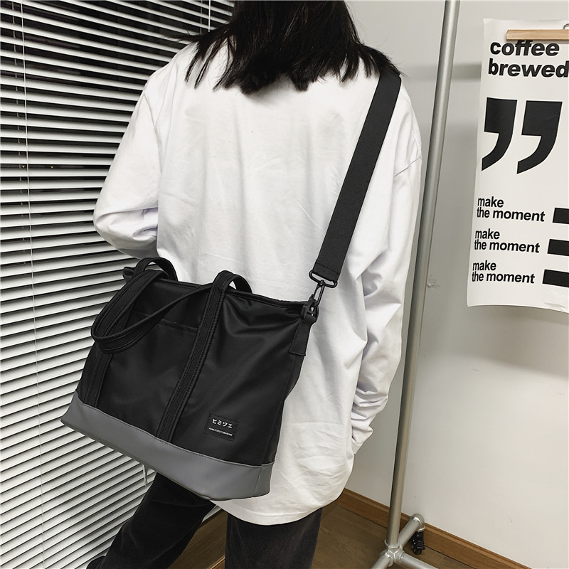 ins Messenger Bag Men's College Student Class Bag Handbag Korean Trendy Brand Japanese Casual All-Match Single Shoulder Bag Men