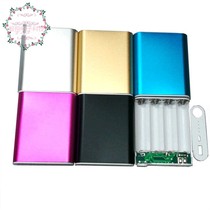 4pcs 18650 solder-free mobile power supply box DIY circuit board charging treasure shell battery kit assembly