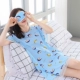 Áo ngủ nữ mùa hè hoạt hình ngắn tay phiên bản Hàn Quốc lỏng lẻo học sinh dài váy ngọt ngào dễ thương đồ ngủ cotton nữ