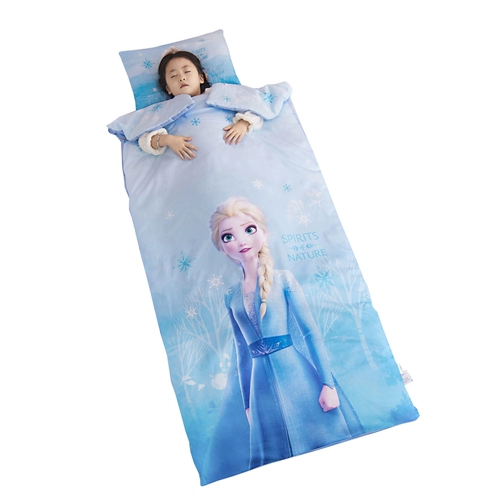 Детский спальный мешок для принцессы, хлопковое детское одеяло для путешествий, принцесса Эльза, «Холодное сердце»