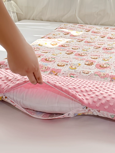 Хлопковый детский спальный мешок, защитное зимнее одеяло, съёмный пододеяльник, свободное движение для ног, подходит для подростков