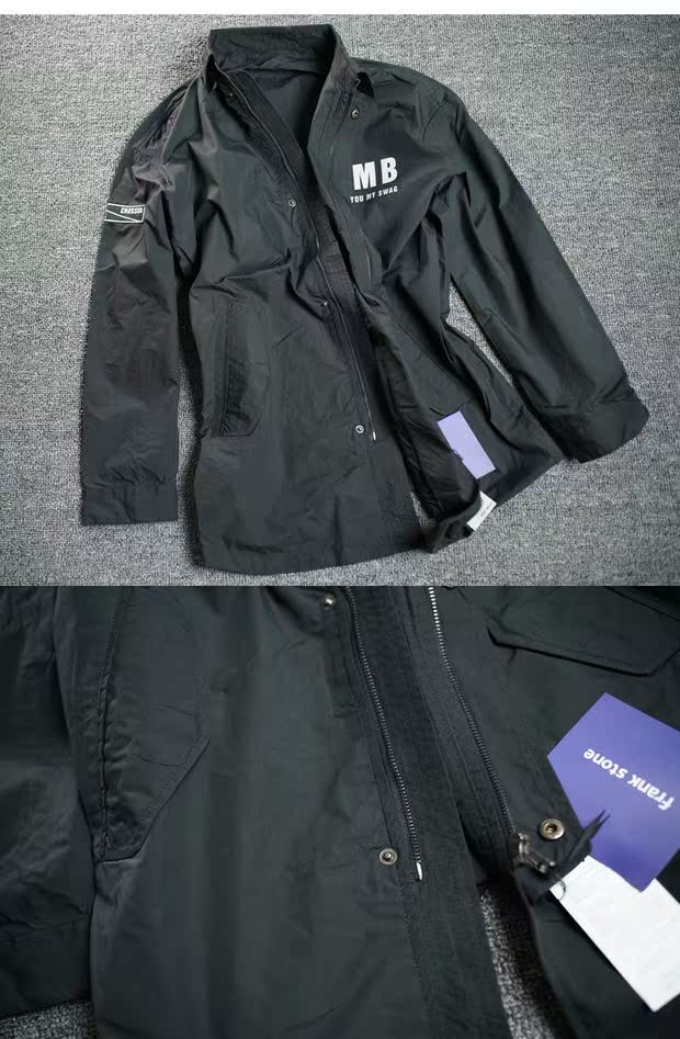 Áo sơ mi nam mới Áo khoác gió Lapel giản dị Áo dài 5682-1 áo gió 1 lớp rẻ