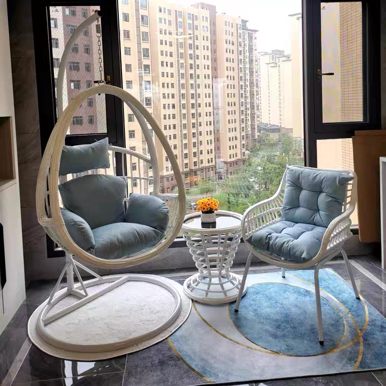 Hanging Basket Balcony Cradle Home Imitation Rattan Chair Hammock Sloth SWING SET ROOM SINGLE DOUBLE SUSPENDED CHAIR CHAIR MESH RED ROCKING CHAIR