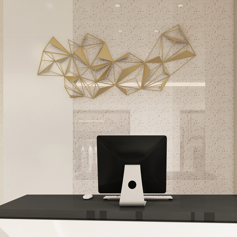Modern light luxury wall decoration three-dimensional clothing store image background wall golden creative decoration pendant wall wall decoration