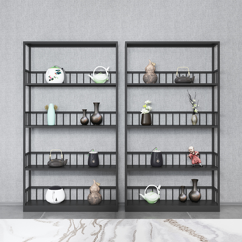 Iron Art Shelving floor Living room Show shelves Show shelves Office Partition One mobile shelving