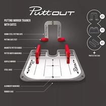 British import PUTTOUT Golf putter mirror Three layers of magnetic attraction free of stic-fit