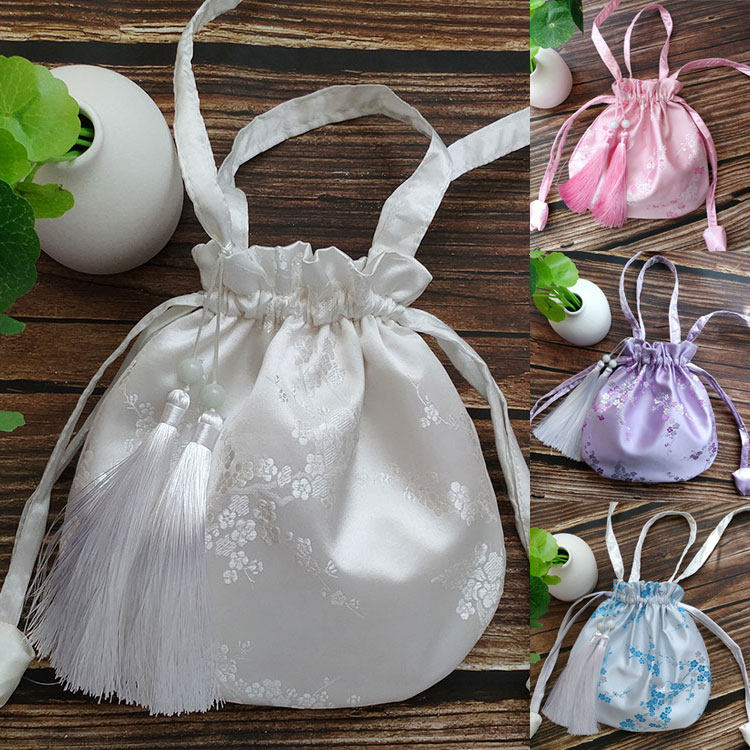 Daily Hanfu bag ancient style crossbody cloth bag bag bag retro style ancient costume Joker brocade bag