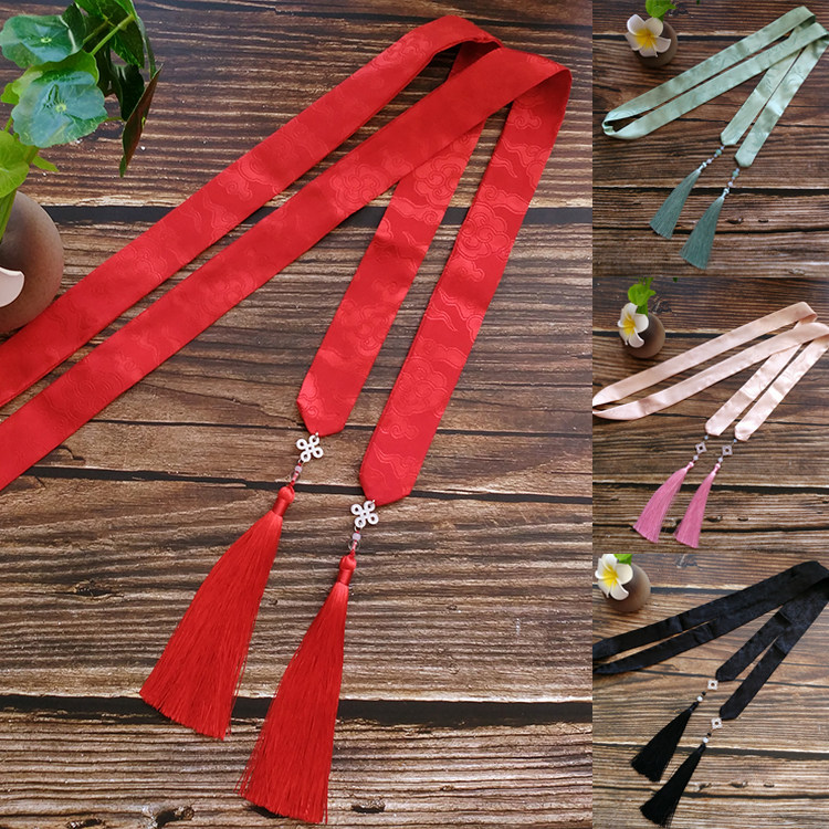 Hanfu hair with ancient wind hair with streaming Su floating with pure color superfairy flow Su hair with a smear hair decoration ancient dress accessories