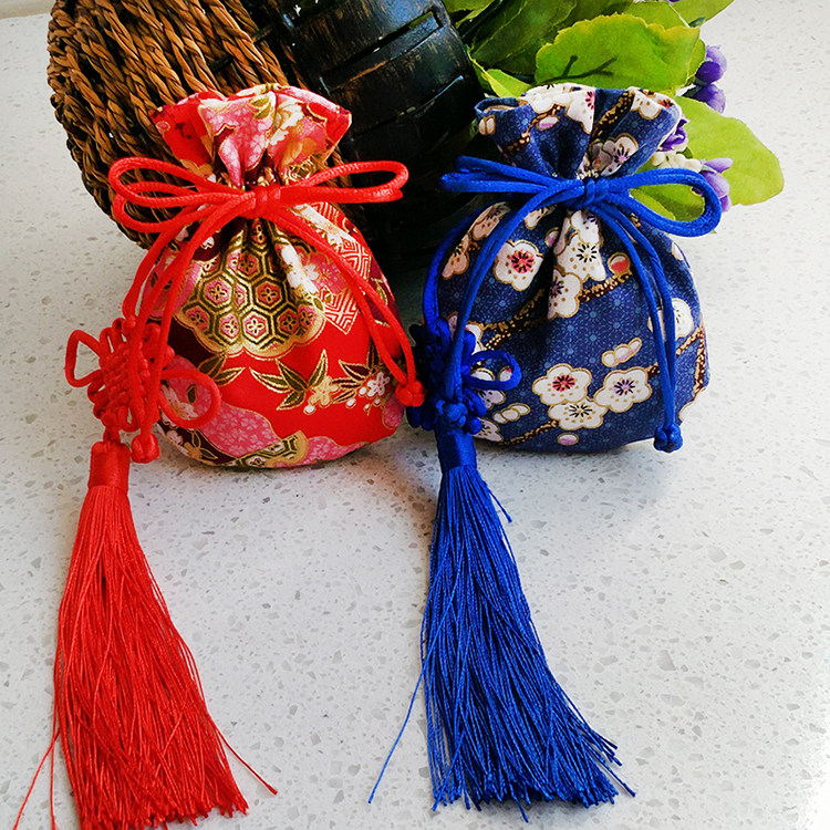 China Jiu Festive Sugary Bags Printed Pure Cotton Bouquet Pocket Pocket Jewellery Collection Bag Fragrant Bag Hanfu Pocketbooks-Taobao