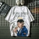 Châu Âu và Mỹ thương hiệu thủy triều quốc gia đầu T-shirt lỏng hip-hop hiphop nam ngắn tay cá tính mùa hè quần áo ins nửa tay áo - Áo phông ngắn