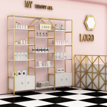 Minzi light luxury cosmetics display cabinet beauty salon product cabinet nail shop shelf display rack rack shelf