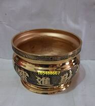 Zhaocai Jinbao Jinyu Mantang Copper incense burner pure copper Buddha incense burner Temple household Buddha equipment 6 inches