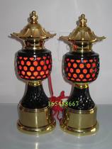 Changming lamp Buddha headlight lighting lamp Buddha lamp Palace Lamp LED two-color high-grade shrine lamp 11 inch pair