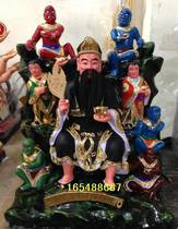 Five ghosts Jigong Jigong statue custom-made woodcarving statue 40cm