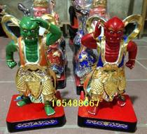 Clairvoyant eyes Shunfeng ear camphor wood deity custom-made wood carved Buddha statue statue 40cm