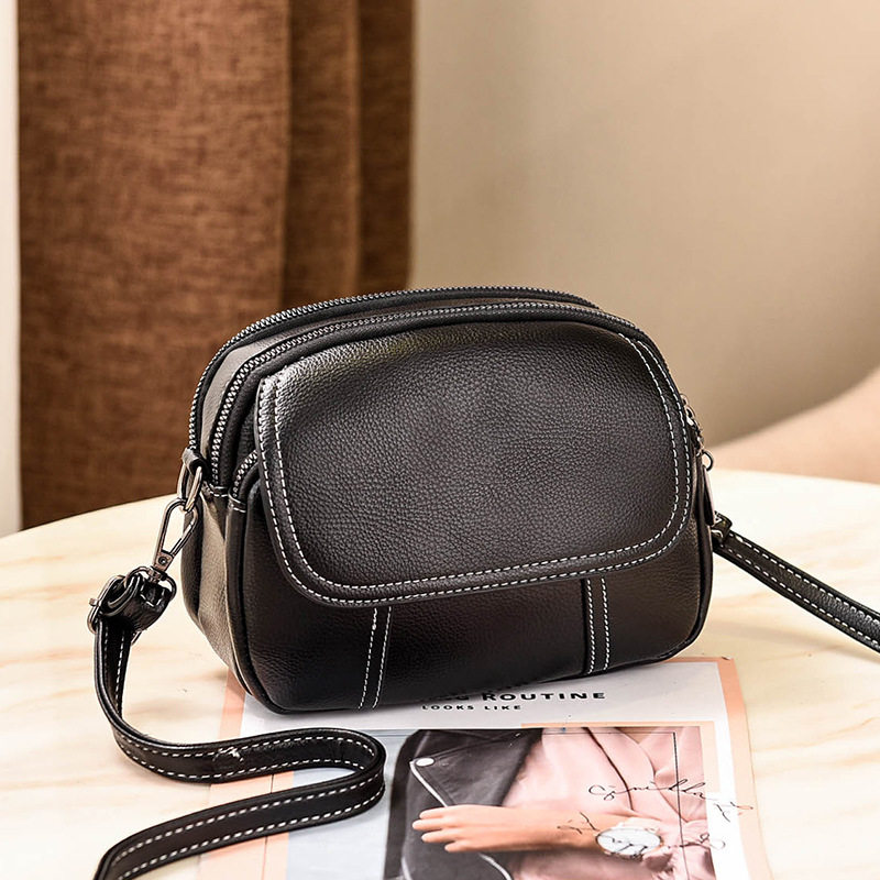 Shanghai Spot Warehouse Qingpu Outlets Discount Official Website Retro Mini Soft Leather One-shoulder Messenger Bag Women's Trendy