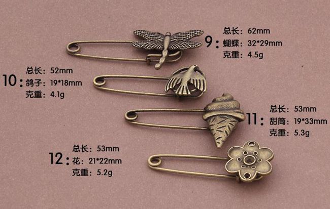Broche en Alliage argent plaqué or - Ref 1176318 Image 7