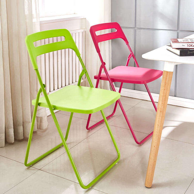 Folding Chair Home Adult Portable Outdoor Simple Modern Dining Table Chair Computer Office Back Chair Plastic Stool