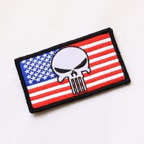 American flag Skeleton Punisher Punisher badge seal SEALS DEVGRU NSWDG