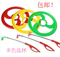 Hand push rolling hoop nostalgic plastic ground dragon hoop childrens small toy hoop hot wheels kindergarten hoop hoop