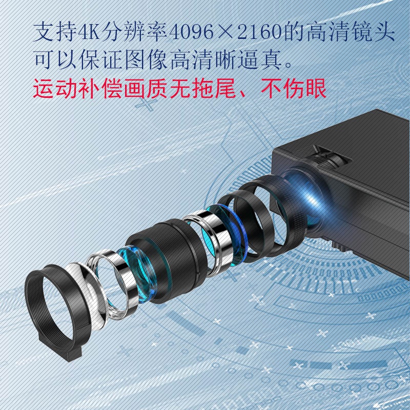 Manufacturer Home Office HD projector Wireless WIFI high brightness 4K intelligent voice home projector