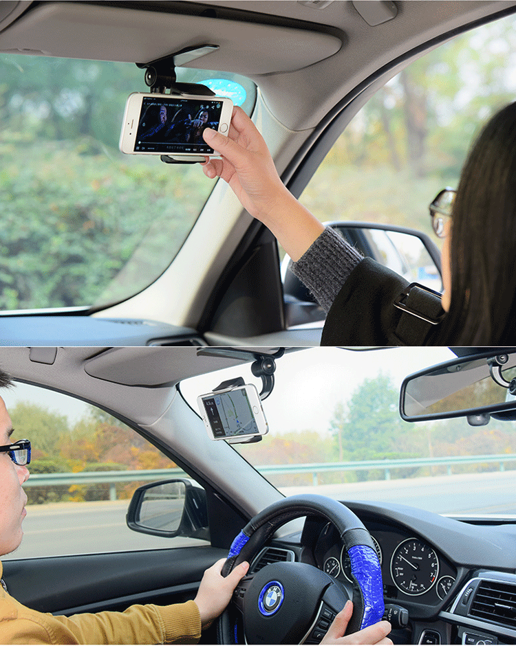 Sun visor xe điện thoại khung xe nghỉ ngơi hỗ trợ chụp ảnh trực tiếp xem TV đuổi theo âm thanh hợp tác - TV giá tivi sony