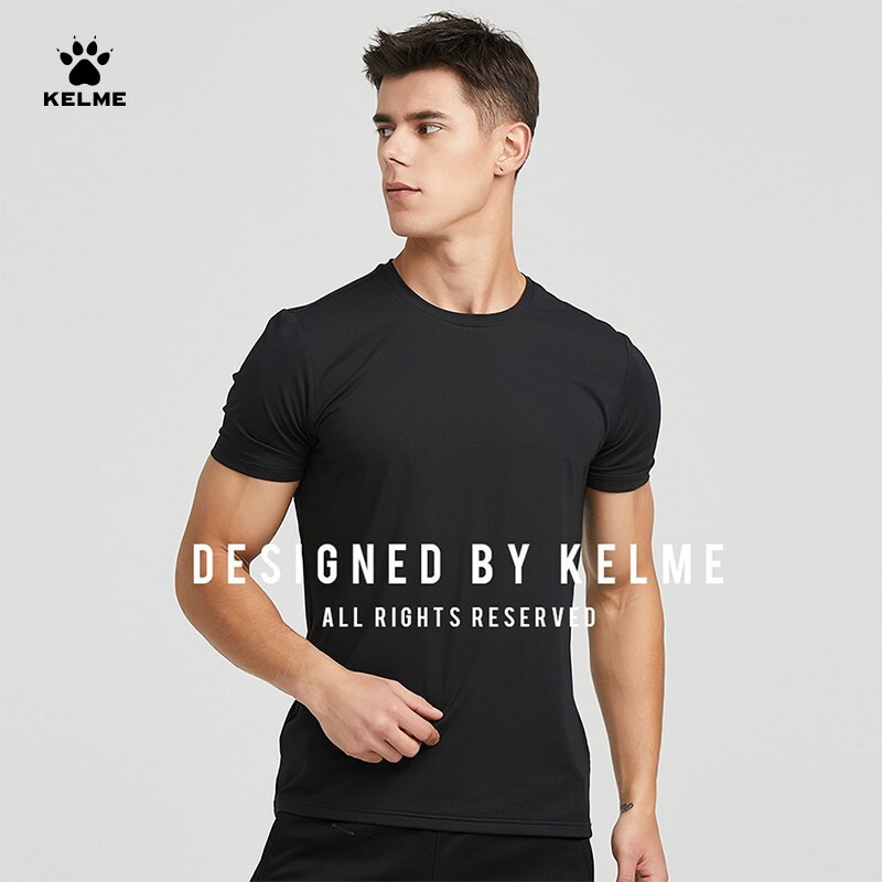 Kelme Sports T-Shirt for Men, Breathable, Quick-Drying, Running, Fitness Training Clothes, Women's Short-Sleeved Round Neck Pure Color Top Kelme Sports T-Shirt for Men, Breathable, Quick-Drying, Running, Fitness Training Clothes, Women's Short-Sleeved Round Neck Pure Color Top
