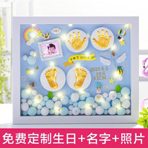 Baby hand and foot prints mud lanugo souvenir diy newborn baby hand prints and footprints permanent full moon hundred days gift