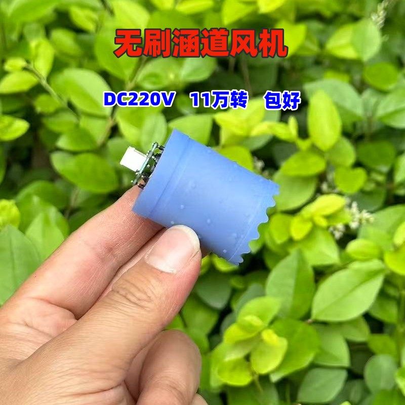 11万转微型无刷涵道风机铝叶轮电吹风超高速电机DC220V