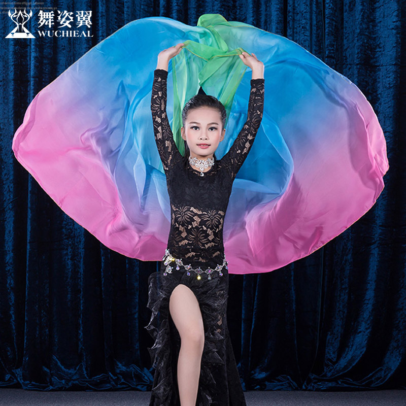 Children adult belly belly dance yarn towels Layer Color Large Hand Yarn Customized Exercises Skill hand-throwing table performance big yarn towels J