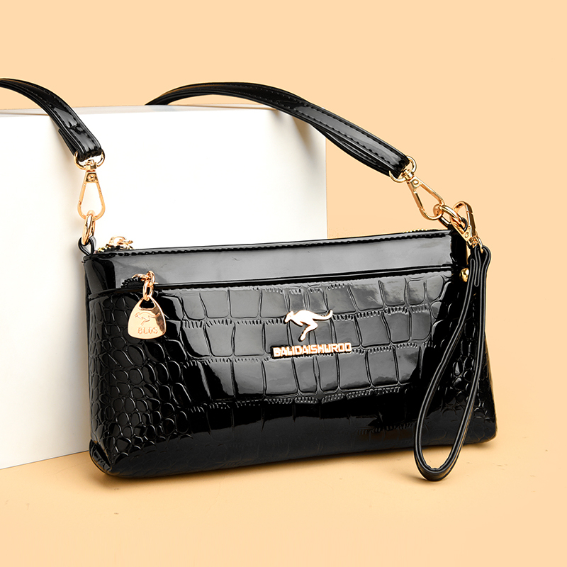 Counter Genuine Women's Bag Genuine Leather Clutch Bag Patent Leather Large Capacity Women's Cowhide Mobile Phone Bag Fashionable Mother Clutch Bag Counter Genuine Women's Bag Genuine Leather Clutch Bag Patent Leather Large Capacity Women's Cowhide Mobile Phone Bag Fashionable Mother Clutch Bag