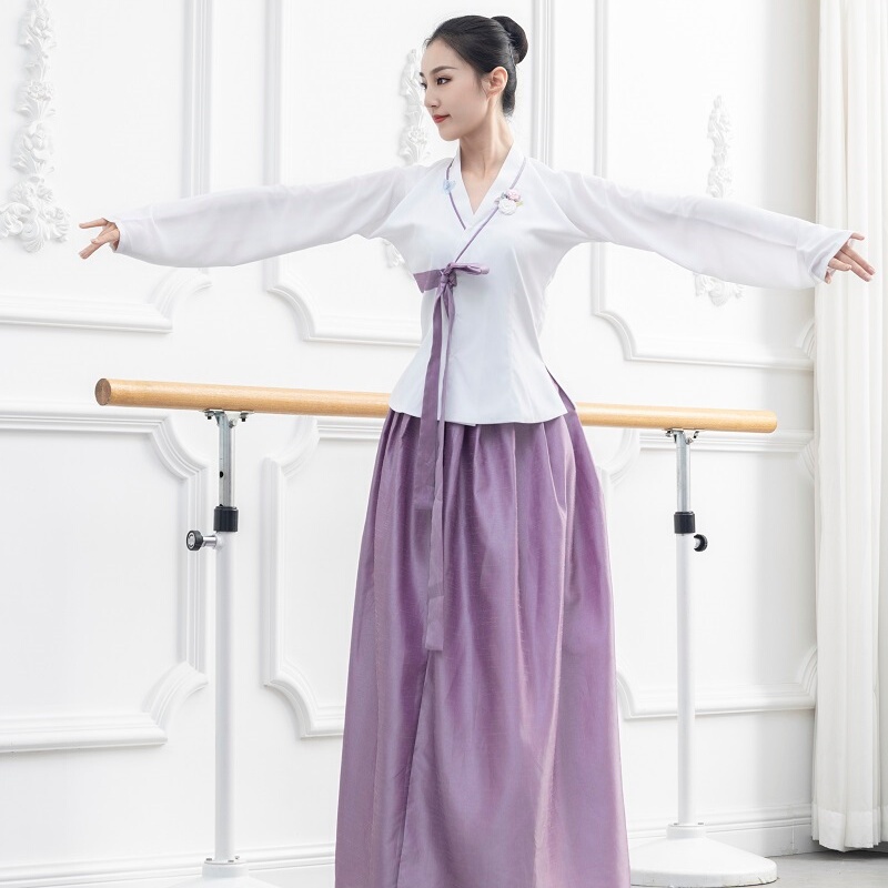 Beijing Dance Academy Recommends High-End Dance Costumes, Palace-Style Hanbok, Korean Ethnic Performance Costumes, Korean Dance Exam Tops and Skirt Sets