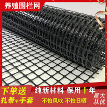 Plastic net breeding fence net square hole chicken duck goose shed plastic manure net black steel plastic glass fiber geotexed Grid Net